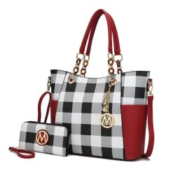MKF Collection by Mia K Bonita Checker Tote Handbag for Women's 25 MKF Collection by Mia K Bonita Checker Tote Handbag for Women's -Mkf Collection Shop 74888a4cd2f3408f9d01524e3d73927a 8a13a682 b40a 4ccc b607 2e3478fe2772 1080x