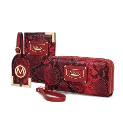 MKF Collection by Mia k. Darla Snake Travel Gift for Women Set &ndash; 3 pieces -Mkf Collection Shop 7883dbb5f11c487a88771be600c86263 1080x