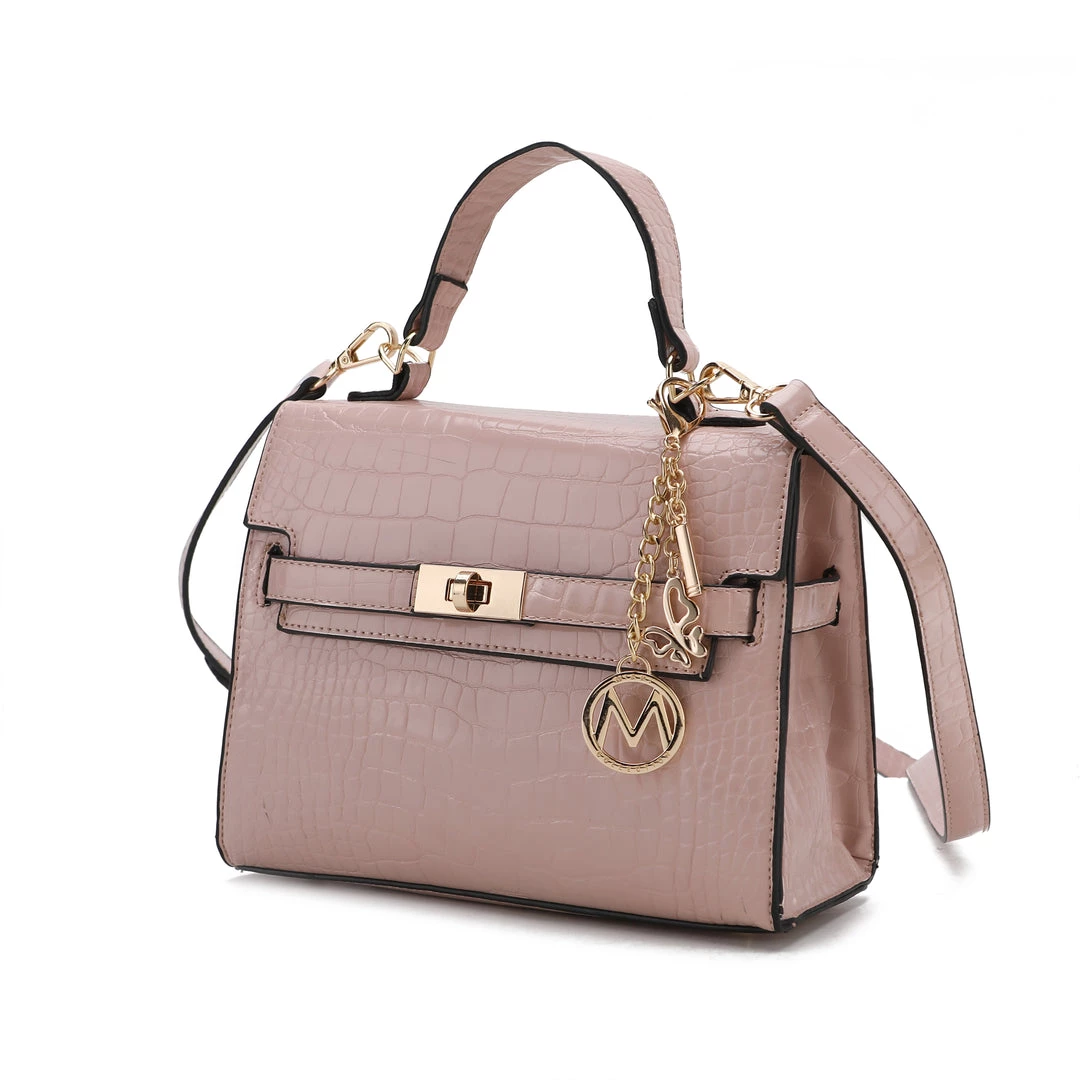 MKF Collection by Mia k. Naomi Vegan Crocodile Leather Women’s Satchel 6 MKF Collection by Mia k. Naomi Vegan Crocodile Leather Women’s Satchel - Image 6