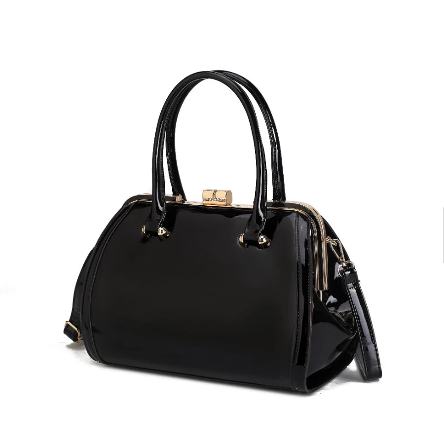 MKF Collection by Mia k. Marcele Patent Satchel Handbag for women 9 MKF Collection by Mia k. Marcele Patent Satchel Handbag for women - Image 9