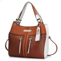 MKF Collection by Mia k. Sofia Vegan Leather Tote with Keyring for women -Mkf Collection Shop 7b319d7216a445b2ae6ec817d867d0dd 1080x