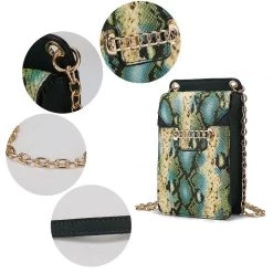 MKF Collection by Mia k. Yael Snake embossed Vegan Leather Phone Crossbody for women -Mkf Collection Shop 7bc21fea0b0a4adba0509f30193673ea 1080x