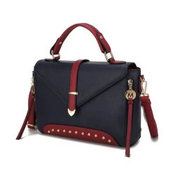 MKF Collection by Mia K Angela vegan Color-Block Leather Women’s Satchel Bag