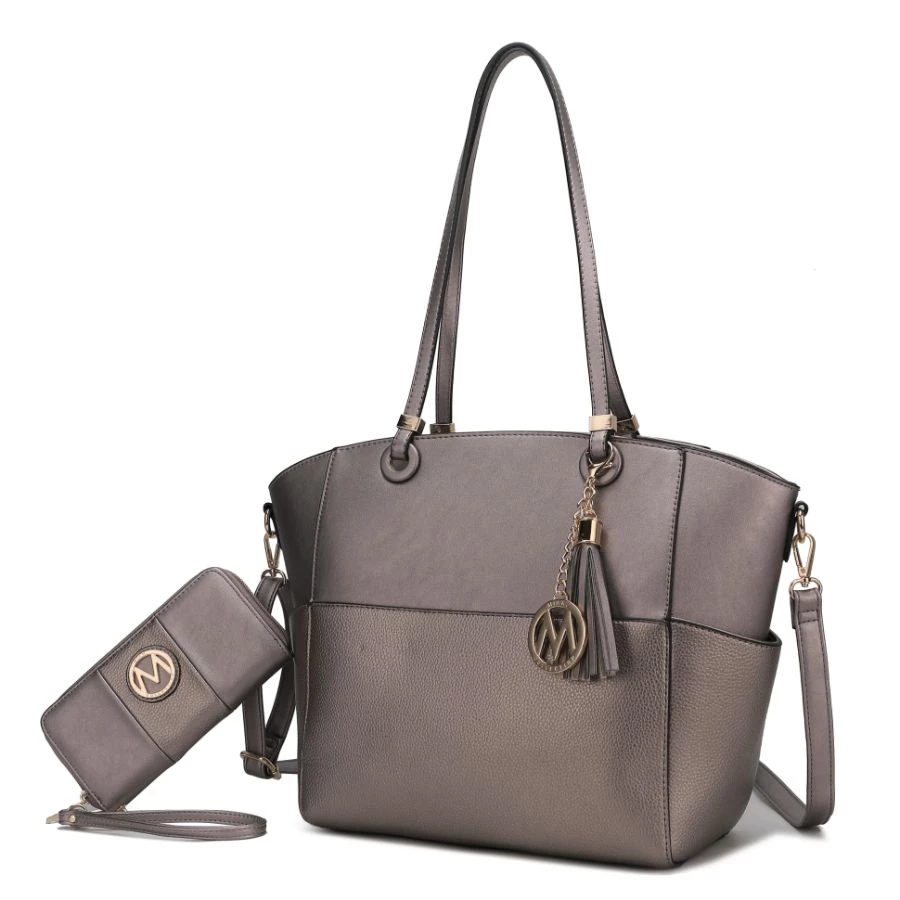 MKF Collection by Mia k. Prisha Vegan Leather Women’s Tote Bag with Wallet - 2 pieces 16 MKF Collection by Mia k. Prisha Vegan Leather Women’s Tote Bag with Wallet - 2 pieces - Image 16