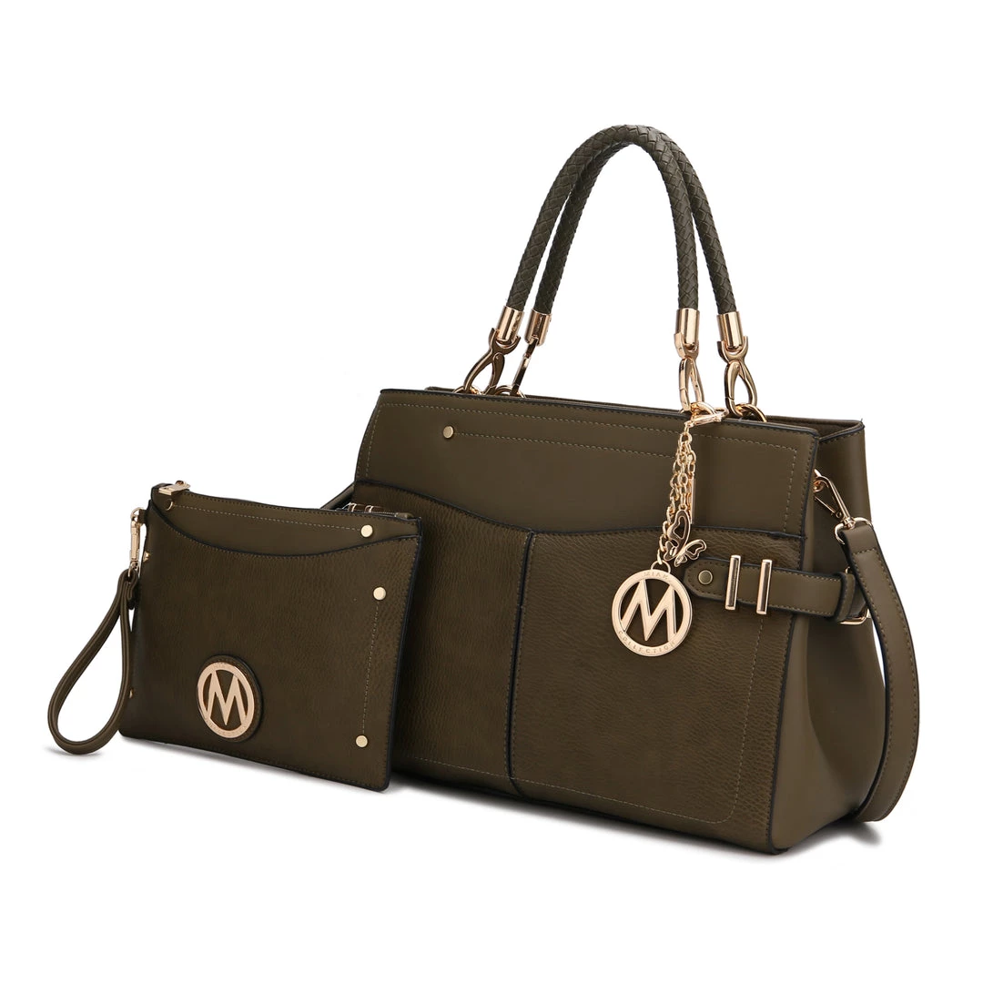MKF Collection by Mia k. Tenna Vegan Leather Women’s Satchel Bag with Wristlet 11 MKF Collection by Mia k. Tenna Vegan Leather Women’s Satchel Bag with Wristlet - Image 11