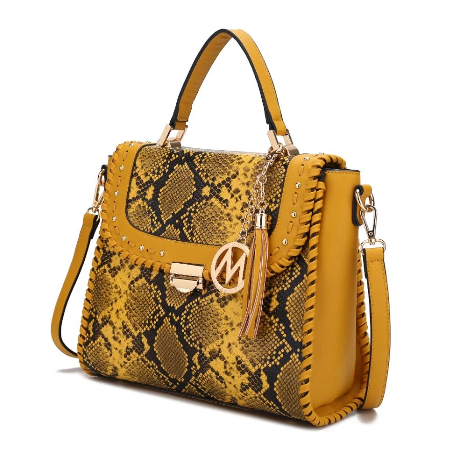 MKF Collection by Mia k. Lilli Vegan Leather Satchel Handbag for women 7 MKF Collection by Mia k. Lilli Vegan Leather Satchel Handbag for women - Image 7