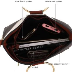 MKF Collection by Mia k. Kylie Top Handle Satchel Handbag for women 18 MKF Collection by Mia k. Kylie Top Handle Satchel Handbag for women -Mkf Collection Shop 89666dd771e543a7ab64b29bd0c2f68d d5b5d648 e2b8 4365 8583 c2435e871bb4 1080x