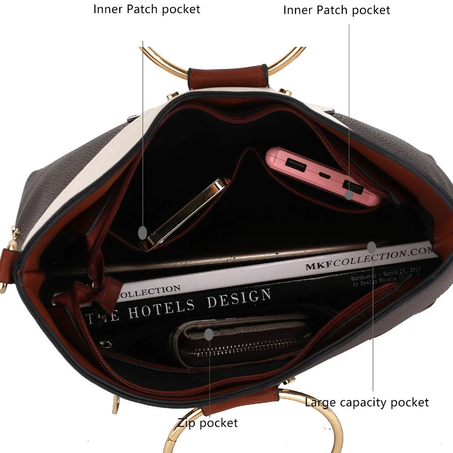 MKF Collection by Mia k. Kylie Top Handle Satchel Handbag for women 6 MKF Collection by Mia k. Kylie Top Handle Satchel Handbag for women - Image 6