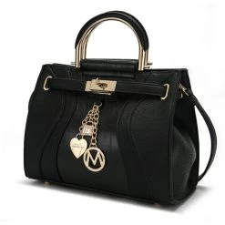 MKF Collection by Mia k. Cassia Vegan Leather Medium Satchel Handbag for women