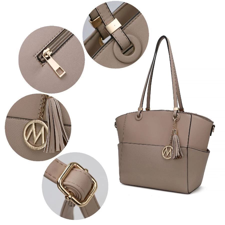 MKF Collection by Mia k. Prisha Vegan Leather Women’s Tote Bag with Wallet - 2 pieces 3 MKF Collection by Mia k. Prisha Vegan Leather Women’s Tote Bag with Wallet - 2 pieces - Image 3