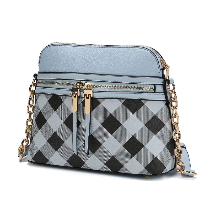 MKF Collection by Mia k. Suki Checkered Crossbody Handbag for women 9 MKF Collection by Mia k. Suki Checkered Crossbody Handbag for women - Image 9