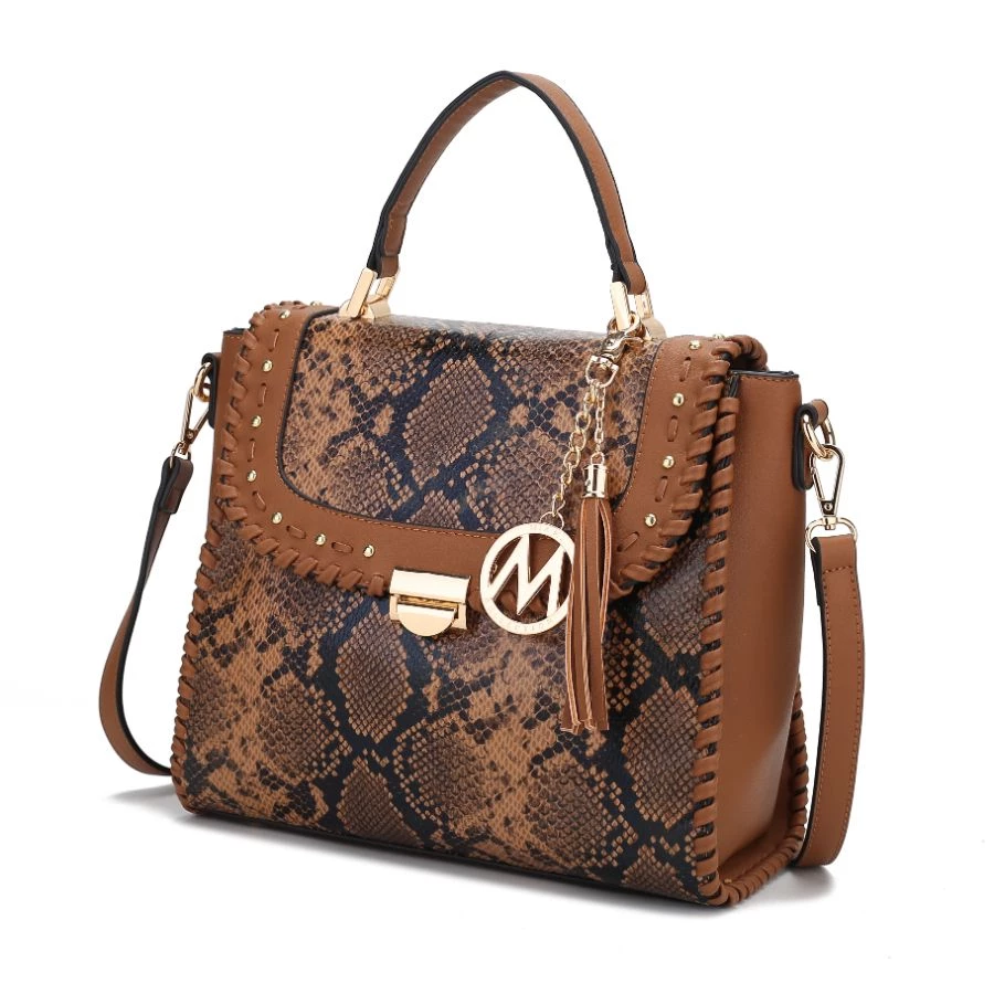 MKF Collection by Mia k. Lilli Vegan Leather Satchel Handbag for women 11 MKF Collection by Mia k. Lilli Vegan Leather Satchel Handbag for women - Image 11