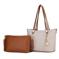 MKF Collection by Mia k. Malay Vegan Leather Women&rsquo;s Tote Bag with Cosmetic Pouch &ndash; 2 pieces -Mkf Collection Shop 928c7f17f3904e8190a30241be7a3830 d04a507a f562 4369 90b6 f27fa870f67e 1080x