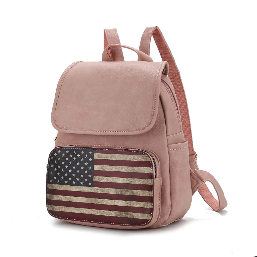 MKF Collection by Mia k. Regina Printed Flag Vegan Leather Women’s Backpack 13 MKF Collection by Mia k. Regina Printed Flag Vegan Leather Women’s Backpack - Image 13