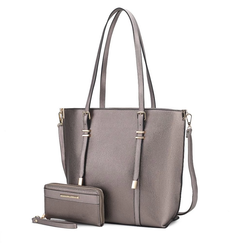 MKF Collection by Mia k. Emery Vegan Leather Women’s Tote Bag with Wallet - 2 pieces 1 MKF Collection by Mia k. Emery Vegan Leather Women’s Tote Bag with Wallet - 2 pieces