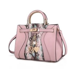 MKF Collection by Mia k. Cassia Snake embossed Vegan Leather Women&rsquo;s Satchel Handbag -Mkf Collection Shop 98bf3b8087b446979718ea3f0343af01 6f6deec7 f23a 435f b244 07bec6ae2246 1080x