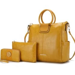MKF Collection by Mia k. Zori Vegan Leather Women’s Tote Bag with pouch and wallet -3 pieces -Mkf Collection Shop a1a7cc25a6ea4225877b937f4ded7731 1080x