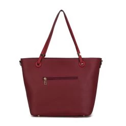 MKF Collection by Mia k. Vallie Color-Block Vegan Leather Women&rsquo;s Tote Bag with Matching Wallet &ndash; 2 pcs -Mkf Collection Shop a31117383e674dc1a1faec6124b620f2 244bc05d 0940 4dc6 ae5b 374342730b95 1080x