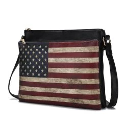 MKF Collection by Mia k. Madeline Printed Flag Vegan Leather Women’s Crossbody Bag