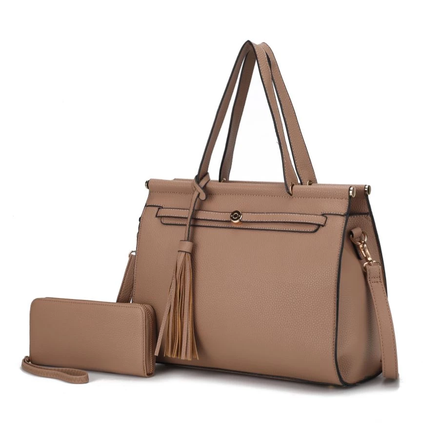 MKF Collection by Mia k. Shelby Vegan Leather Women’s Satchel Bag with wallet -2 pieces 7 MKF Collection by Mia k. Shelby Vegan Leather Women’s Satchel Bag with wallet -2 pieces - Image 7