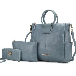 MKF Collection by Mia k. Zori Vegan Leather Women’s Tote Bag with pouch and wallet -3 pieces -Mkf Collection Shop a4690ce51dcd47d992d6e27400516df7 1080x