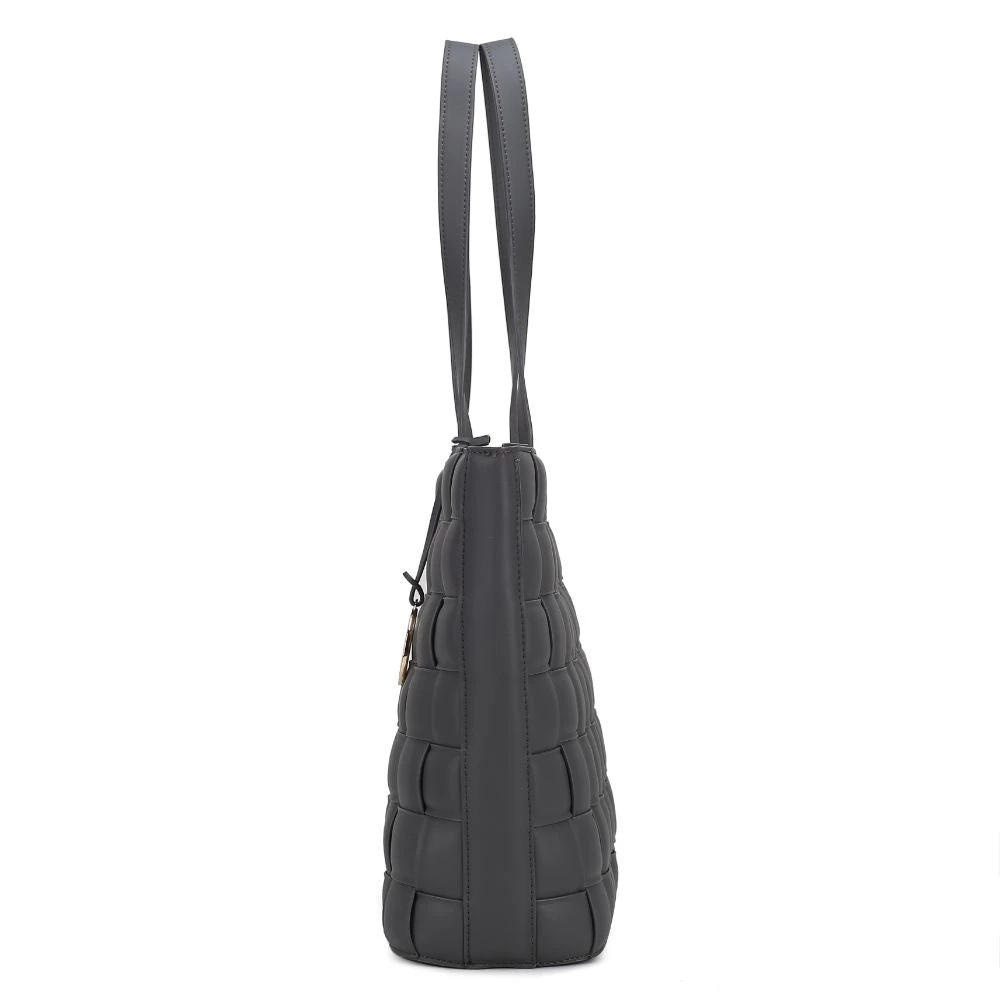 MKF Collection by Mia k. Rowan Woven Vegan Leather Women’s Tote Bag 5 MKF Collection by Mia k. Rowan Woven Vegan Leather Women’s Tote Bag - Image 5