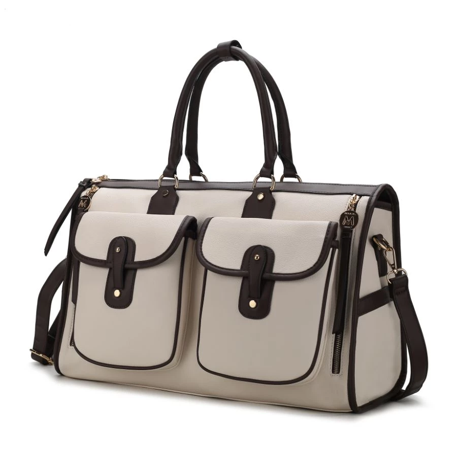 MKF Collection by Mia k. Genevieve Color Block Vegan Leather Women’s Duffle Bag 7 MKF Collection by Mia k. Genevieve Color Block Vegan Leather Women’s Duffle Bag - Image 7