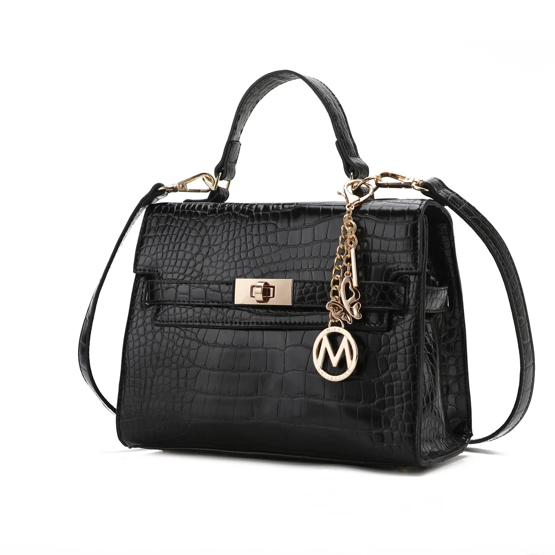 MKF Collection by Mia k. Naomi Vegan Crocodile Leather Women’s Satchel 10 MKF Collection by Mia k. Naomi Vegan Crocodile Leather Women’s Satchel - Image 10