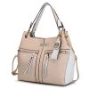 MKF Collection by Mia k. Sofia Vegan Leather Tote with Keyring for women