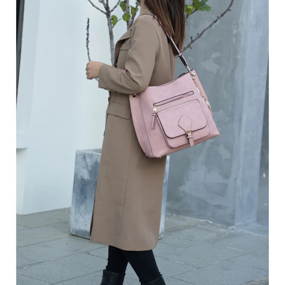 MKF Collection by Mia k. Yves Vegan Leather Women’s Hobo Bag 2 MKF Collection by Mia k. Yves Vegan Leather Women’s Hobo Bag - Image 2