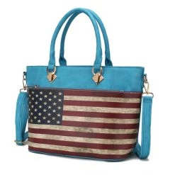 MKF Collection by Mia k. Lilian Vegan Leather Women&rsquo;s FLAG Tote Bag -Mkf Collection Shop b23593ca55314c199d8d841c49f5153a 1080x