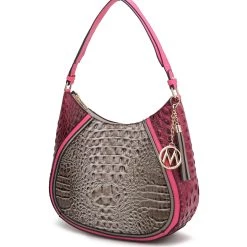 MKF Collection by Mia K Naira Vegan Crocodile Leather Woman Hobo Shoulder Handbag for women -Mkf Collection Shop b4d7c41fa628479ca869f22b0f7aa35e d380d69d 22a8 4d53 be21 7293d8fba9c7 1080x