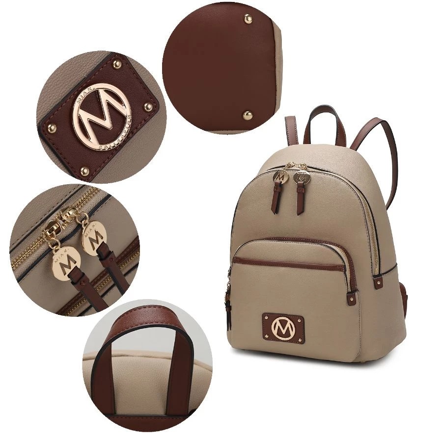 MKF Collection by Mia k. Alice Vegan Leather Backpack Handbag for women 3 MKF Collection by Mia k. Alice Vegan Leather Backpack Handbag for women - Image 3