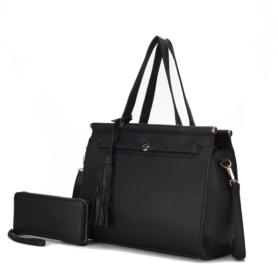 MKF Collection by Mia k. Shelby Vegan Leather Women’s Satchel Bag with wallet -2 pieces 10 MKF Collection by Mia k. Shelby Vegan Leather Women’s Satchel Bag with wallet -2 pieces - Image 10