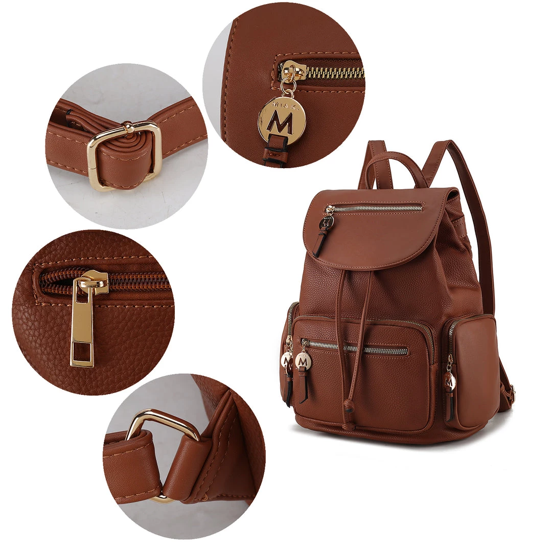 MKF Collection by Mia K Ivanna Vegan Leather for Women’s Oversize Backpack 5 MKF Collection by Mia K Ivanna Vegan Leather for Women’s Oversize Backpack - Image 5