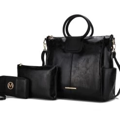 MKF Collection by Mia k. Zori Vegan Leather Women’s Tote Bag with pouch and wallet -3 pieces -Mkf Collection Shop bb358989139c4d799195dee475e0a4fb 1080x