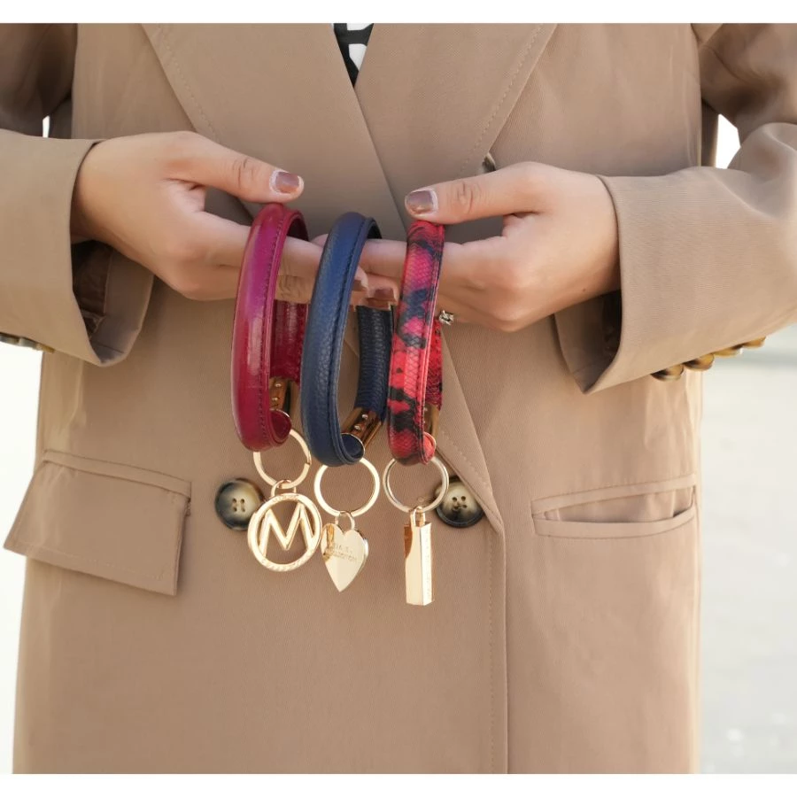 MKF Collection by Mia k. Jasmine Vegan Leather Women’s Wristlet Keychain set - 3 pieces 2 MKF Collection by Mia k. Jasmine Vegan Leather Women’s Wristlet Keychain set - 3 pieces - Image 2