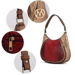 MKF Collection by Mia K Naira Vegan Crocodile Leather Woman Hobo Shoulder Handbag for women -Mkf Collection Shop bfc0c1ef5c3f408b89b47bf55df7a390 911d00d2 7386 43da 9d5b b40f2f958599 1080x