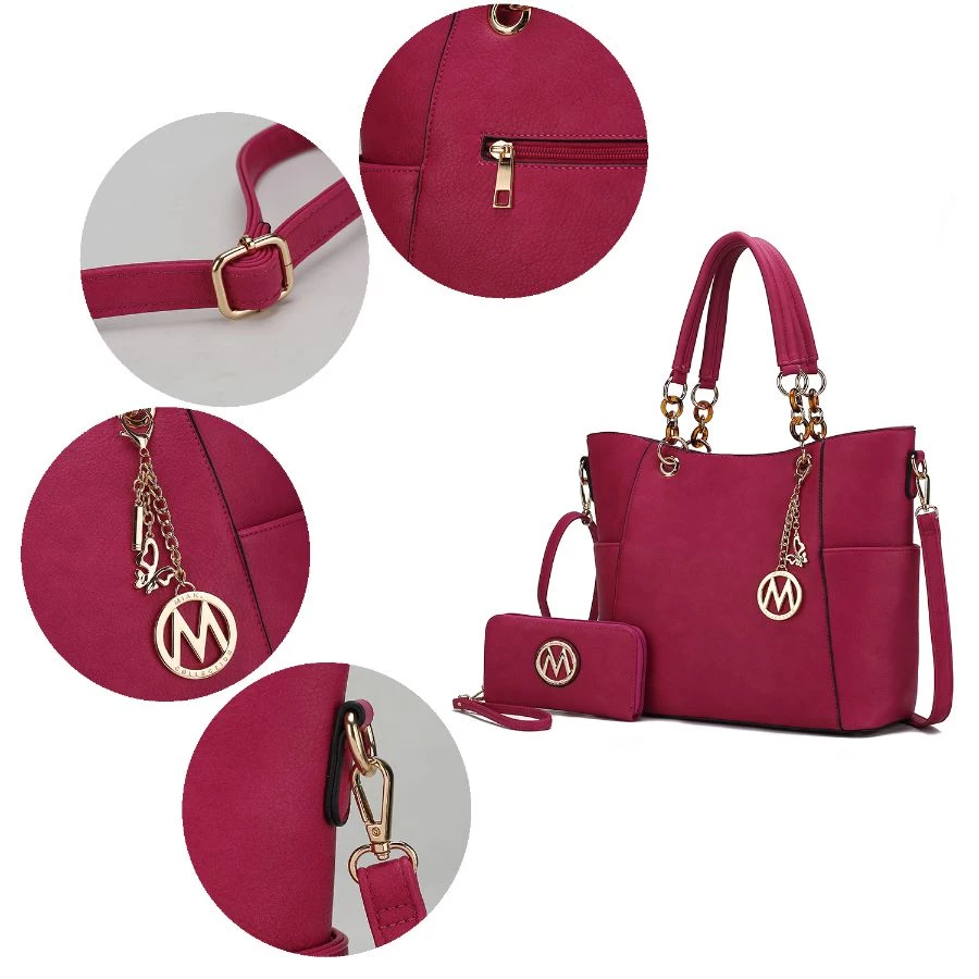 MKF Collection by Mia k. Bonita Tote Handbag with Wallet - 2 pieces for women 3 MKF Collection by Mia k. Bonita Tote Handbag with Wallet - 2 pieces for women - Image 3