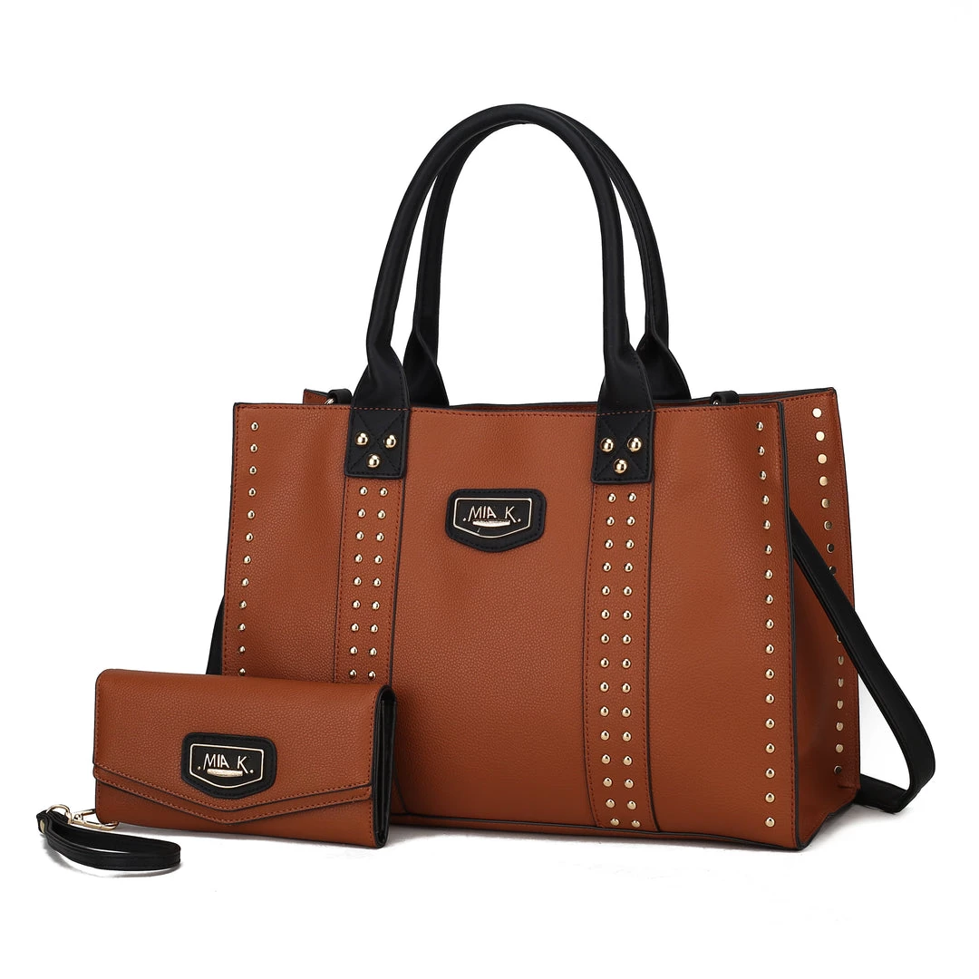 MKF Collection by Mia k. Davina Vegan Leather Women’s Tote Bag with wallet 1 MKF Collection by Mia k. Davina Vegan Leather Women’s Tote Bag with wallet
