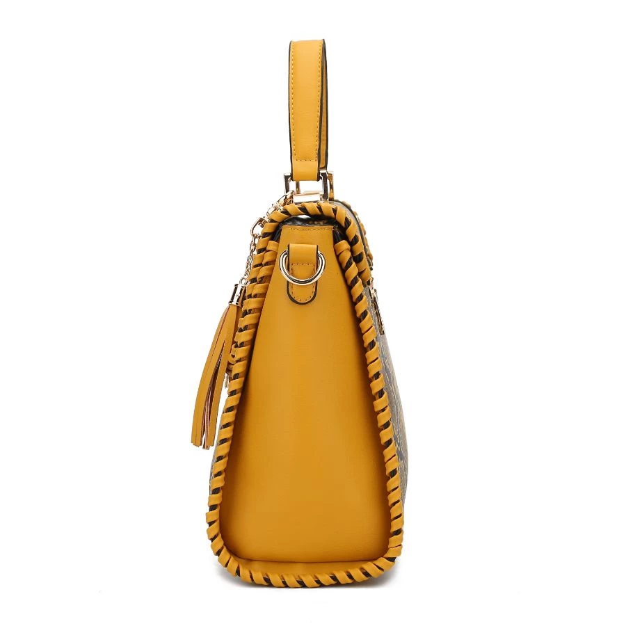 MKF Collection by Mia k. Lilli Vegan Leather Satchel Handbag for women 5 MKF Collection by Mia k. Lilli Vegan Leather Satchel Handbag for women - Image 5