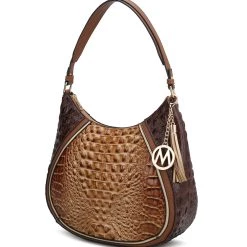 MKF Collection by Mia K Naira Vegan Crocodile Leather Woman Hobo Shoulder Handbag for women -Mkf Collection Shop d54f2696228c4fefac4ce8efb6a140b7 09a08ff4 72c9 4d27 ad4f 75fe864866af 1080x