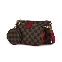 MKF Collection by Mia k. Evanna 3 pcs Crossbody Handbag 3 pieces set for women