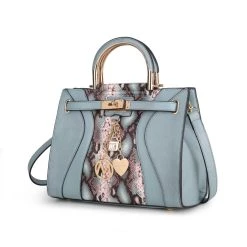 MKF Collection by Mia k. Cassia Snake embossed Vegan Leather Women&rsquo;s Satchel Handbag -Mkf Collection Shop d6c0216666f4456ebc940fb5bbefc0e5 5b89d435 3241 40f8 a5f9 cf229fef98e5 1080x