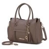 MKF Collection by Mia k. Valeria Satchel Handbag with Keyring for women