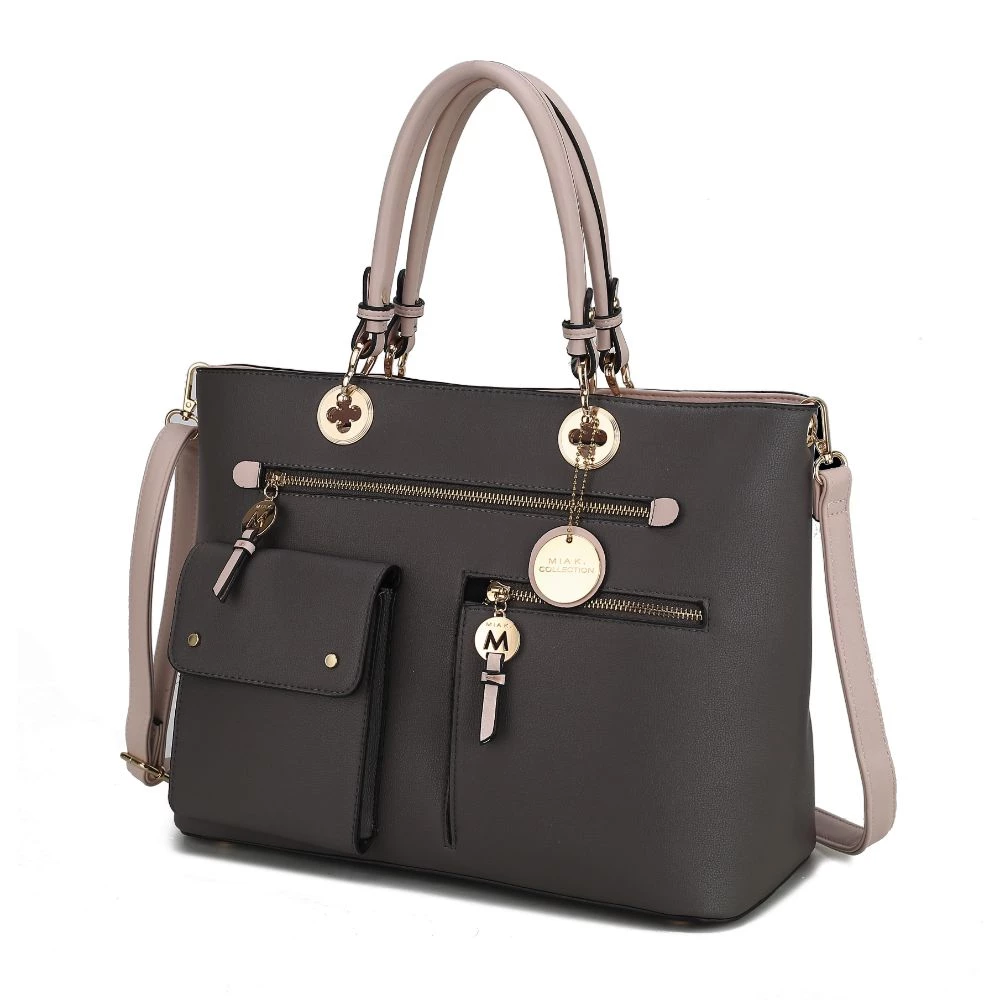 MKF Collection by Mia k. Julia Multi-Pocket Satchel Handbag for women 10 MKF Collection by Mia k. Julia Multi-Pocket Satchel Handbag for women - Image 10