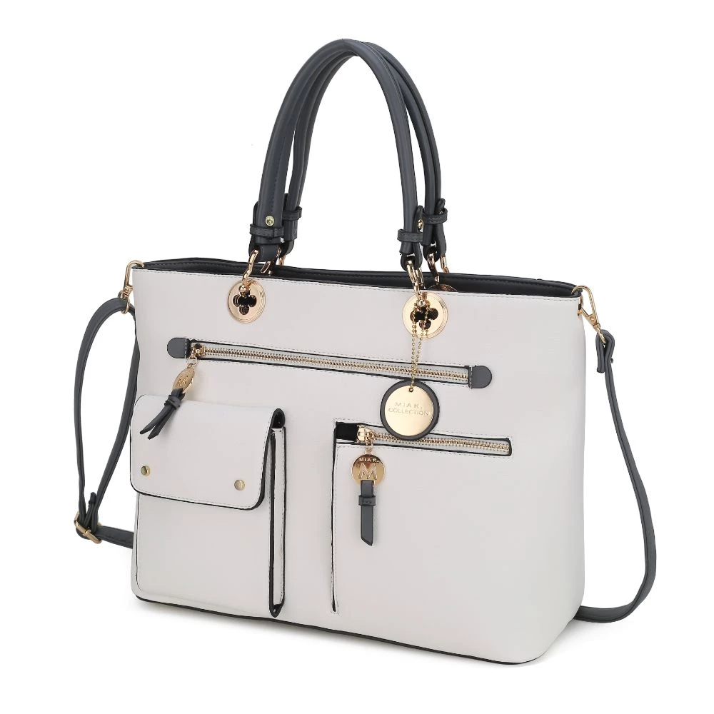 MKF Collection by Mia k. Julia Multi-Pocket Satchel Handbag for women 14 MKF Collection by Mia k. Julia Multi-Pocket Satchel Handbag for women - Image 14