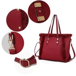 MKF Collection by Mia k. Liza Vegan Leather with faux fur Women&rsquo;s Tote Bag -Mkf Collection Shop dde61d211d8a40fa837426cdea4a6404 b1f16059 52ce 4dda 9dfb beb98adade3c 1080x