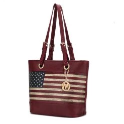 MKF Collection by Mia k. Vera Vegan Leather Patriotic Flag Pattern Women&rsquo;s Tote Bag -Mkf Collection Shop dea9841c55ab4d00b54573839fc7a78a 3d7d8f77 f4b5 4002 8bf9 27e5c3b81aab 1080x