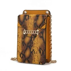 MKF Collection by Mia k. Yael Snake embossed Vegan Leather Phone Crossbody for women -Mkf Collection Shop e09235b8cc3048c6b434acdaa375f7b3 1080x